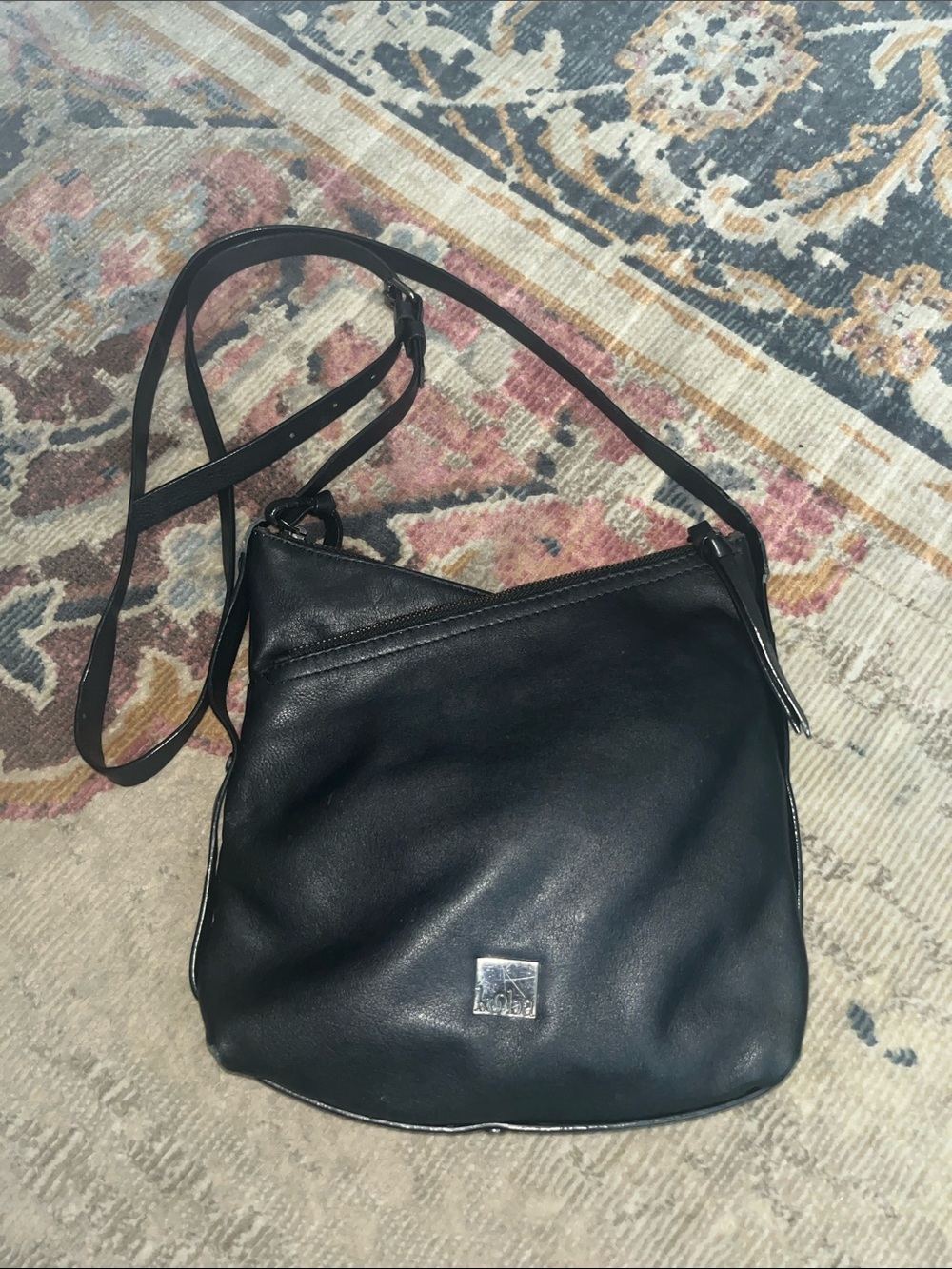 Kooba Black Leather Crossbody Bag
